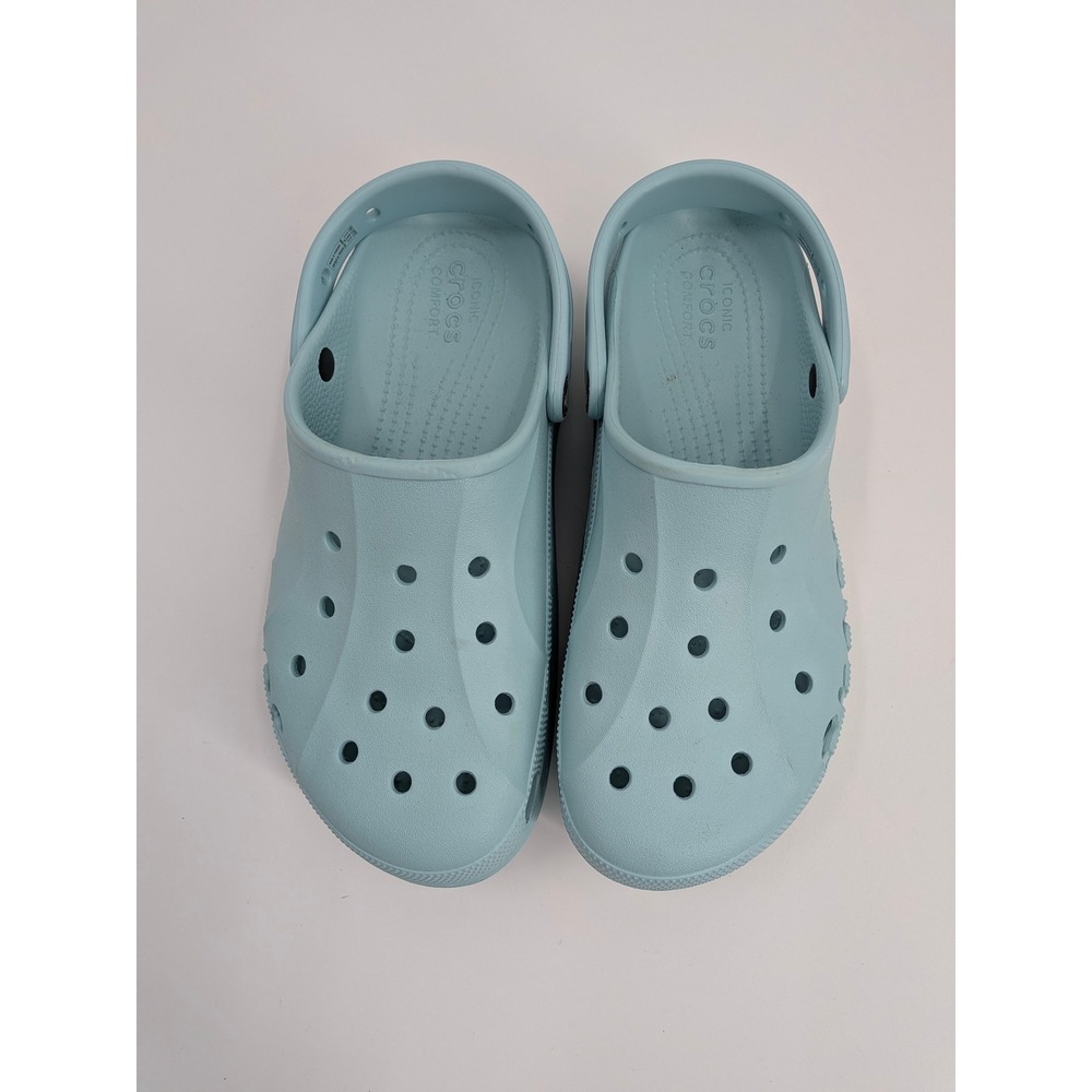 Crocs Baya Platform Clogs Womens 11 Arctic Light Blue Slip On Sandals 208186 - Picture 3 of 6